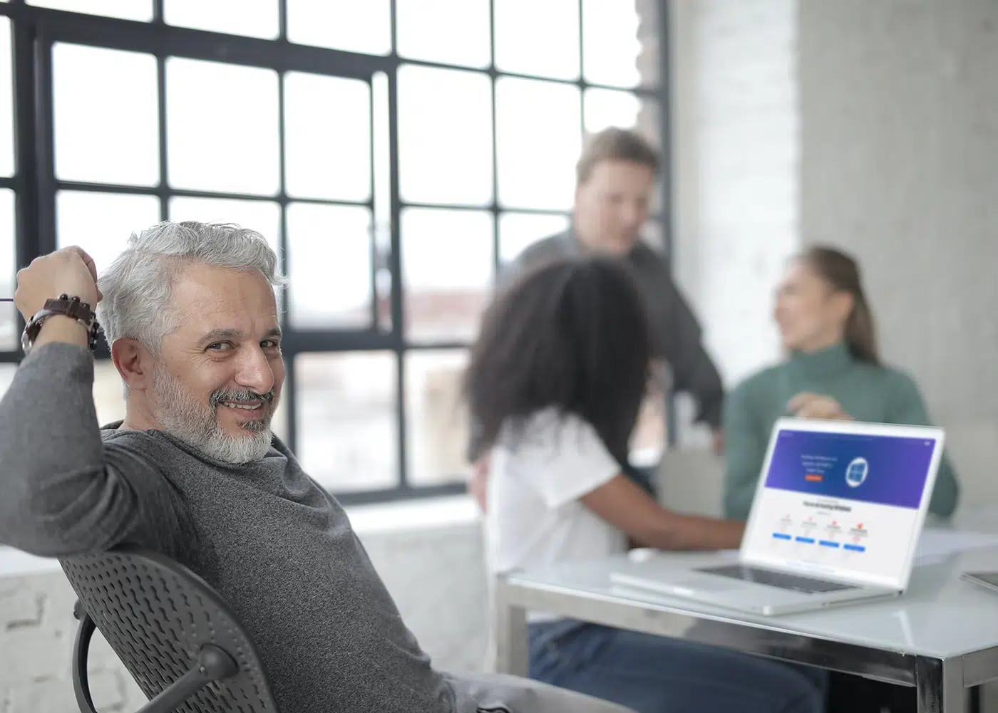 User interacting with web hosting services interface.